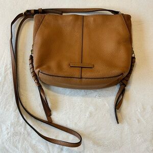 Vince Camuto Light Oak Leather Crossbody Bag
